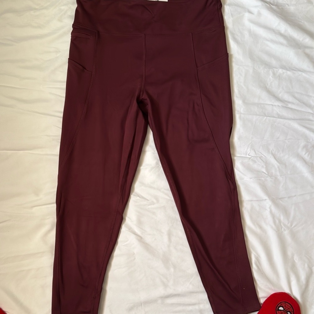 Burgundy Leggings size XXL